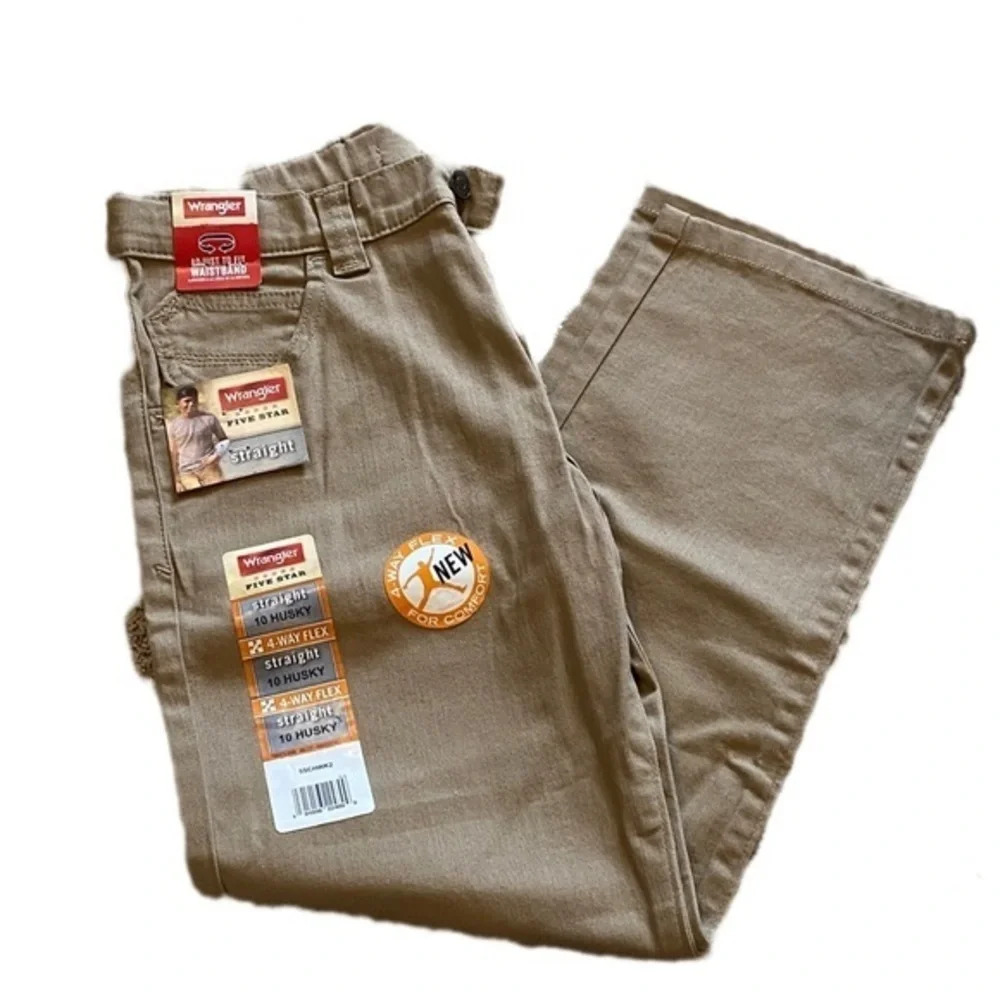 Wrangler Straight Leg Husky 10 Tan Jeans New with Tags​